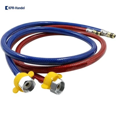 100 cm Edelstahl Panzerschlauch | Flexschlauch für Wasserhahn und Waschbecken - Bild 1 von 4