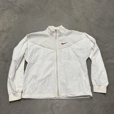 Nike Hombre Blanco Equipo EE. UU. Medalla Soporte Ropa Deportiva Cremallera Chaqueta Talla Mediana Foto 1 de 4