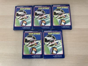 Lot Of 5 Star Strike Intellivision Games Complete w/ Box Manual + 2 Overlays CIB - Picture 1 of 7