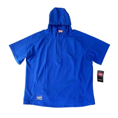 De Colección Rawlings Para Hombre Azul Manga Corta Ajuste Atlético ColorSync Sudadera con Capucha Pullover XL Foto 1 de 4