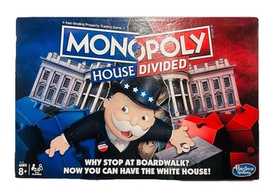 MONOPOLY “HOUSE DIVIDED” FAMILY BOARD GAME MADE BY BY HASBRO GAMING (NEW) - Image 1 of 4