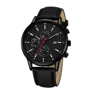 Orologio da Uomo al Quarzo con Cinturino in Pelle Vegana - Picture 1 of 3