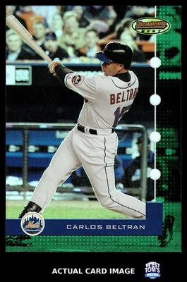 Bowman's Best #27 2005 Carlos Beltran New York Mets #/899 excelente estado casi nuevo Foto 1 de 4