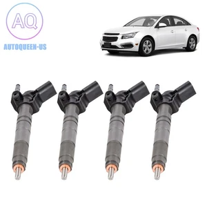 4X New Fuel Injector for 2014-2015 Chevy Cruze 2.0 Diesel 0445117037 55585712 - Picture 1 of 4