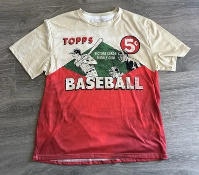 Topps Baseball double sided Nostalgia Shirt size XL - image 1 of 4