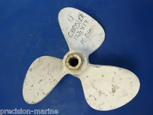 Aluminum Propeller 12-1/2"X17P, 3 Blade Right, 18 Splines Chrysler - Foto 1 di 5