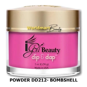 IGel Beauty Dip & Dap Acrylic Dipping Nail Polish POWDER DD212- BOMBSHELL - Picture 1 of 1
