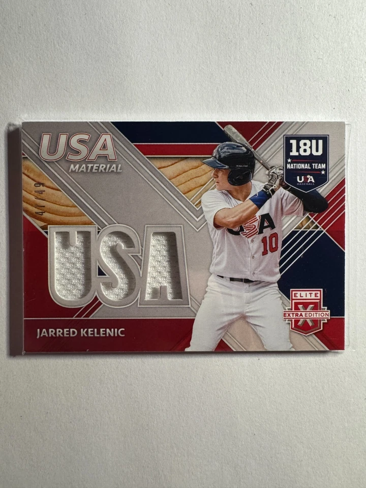 K258,575 - 2020 Elite Extra Edition USA Materials #29 Jarred Kelenic Jersey - Image 1 of 1