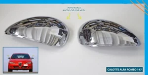 Coppia Calotte Specchietti Retrovisori per ALFA ROMEO 147 da 2000 IN POI CROMATE - Imagen 1 de 1