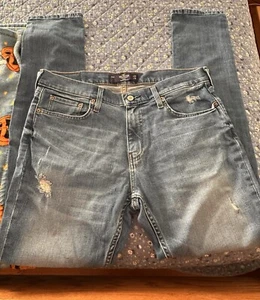 Men’s Hollister Skinny Epic Flex Blue Jeans 32x34 - Picture 1 of 5