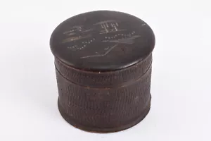 Scatola portagioie vintage orientale in legno curata a mano V37 - Foto 1 di 6