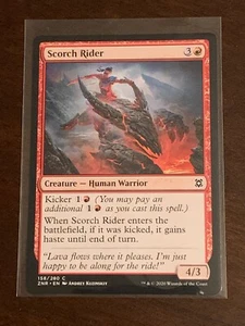 Magic the Gathering Zendikar Rising Scorch Rider - Picture 1 of 2