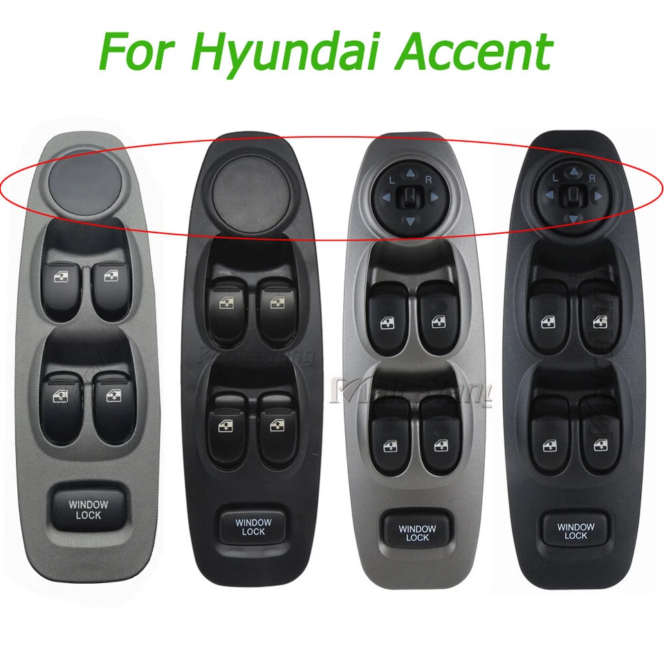 Interruptor de control de ventana principal delantero izquierdo para Hyundai Accent 2000-2005 93570-25000 Foto 1 de 2