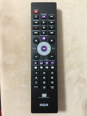 RCA TV UNIVERSAL REMOTE CONTROL 3-Device with Backlit Controls RCR003RWDE - Image 1 of 4