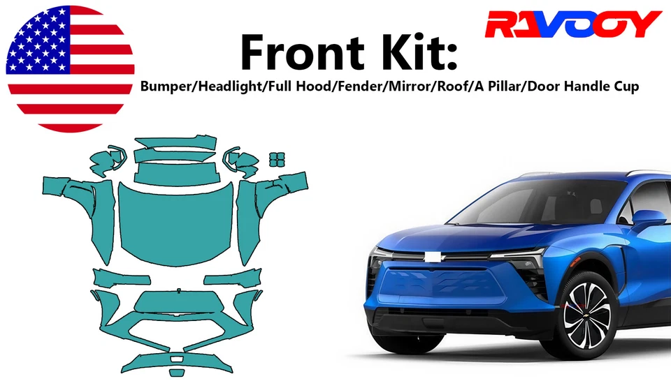 For Chevrolet Blazer EV LT 2024-2025 Front Paint Protection Film PreCut Kit PPF - Image 1 of 4