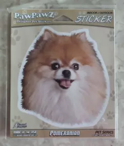 NUOVO adesivo cane pomerania - adesivo pomerania interno/esterno - circa 5" x 5" - Foto 1 di 3