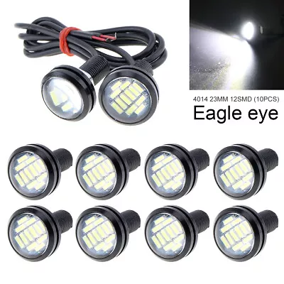 10pcs 18W LED Eagle Eye Daytime Running 23mm 12V Car White DRL Backup Light US