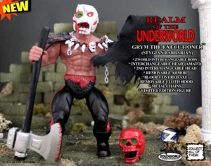 2017 REALM OF THE UNDERWORLD 5.75" GRYM THE EXECUTIONER TEST+PACKAGE PROTOTYPE - Picture 1 of 7