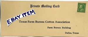 1920 POST CARD Dallas TEXAS FARM BUREAU COTTON ASSOCIATION Amendments to By-Laws - Picture 1 of 2