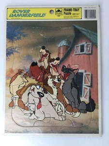 Vintage 1991 Warner Bros. Rover Dangerfield Golden Frame Tray Cardboard Puzzle - Picture 1 of 4