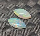 2Pcs 0.255ct Natural Australian Marquise Opal Gemstones