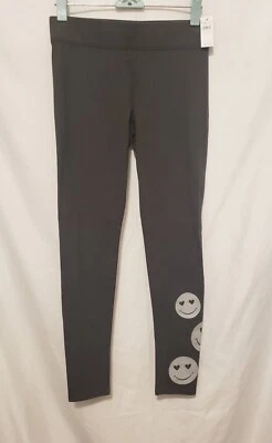 Leggings AERIE Gris Emoji tiro medio hasta el tobillo informales Foto 1 de 4
