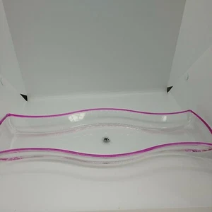 Walther Glas Glass Germany Clear with Pink Trim - Picture 1 of 6