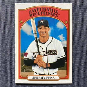 JEREMY PENA 2021 Topps Heritage MiL #119 Woodpeckers HOU ASTROS 2022 WS/NLCS MVP - Picture 1 of 2