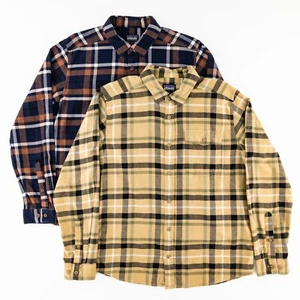 Patagonia Para Hombres Mediano Ligero Fiordo Franela Manga Larga Camisa Abotonada Lote2 - Imagen 1 de 17