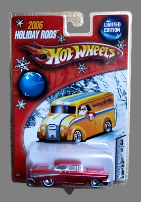 Hot Wheels '57 CHEVY BEL AIR Metalflake Red 2006 Holiday Rods Series 3/5 1:64 RR - Image 1 of 4