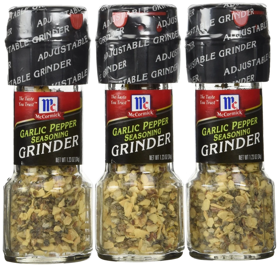 McCormick Grinders Garlic Pepper Seasoning 1.23 Oz