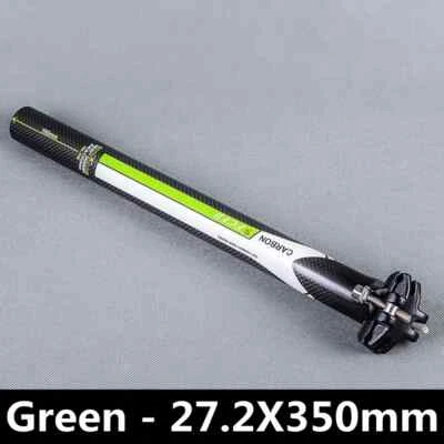 Tija de sillín de bicicleta de fibra de carbono Tija de sillín de bicicleta Diámetro 27,2/30,8/ 31,6 mm Foto 1 de 4