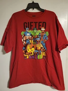 Camiseta Gráfica Para Hombre Marvel Regalo Navidad Roja 2X XXL Grande y Alta - Imagen 1 de 3