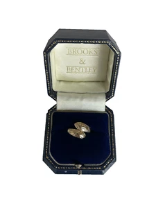 Schlangenkopf Ring 9 kt Gold 1987 Vintage Doppelkopf Schlangenring - Größe P - Bild 1 von 20