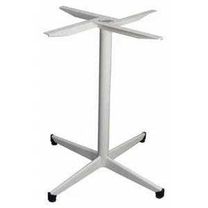 New White Dining Table Legs 700mm Center Pedestal Metal Commercial Table Base - Picture 1 of 1