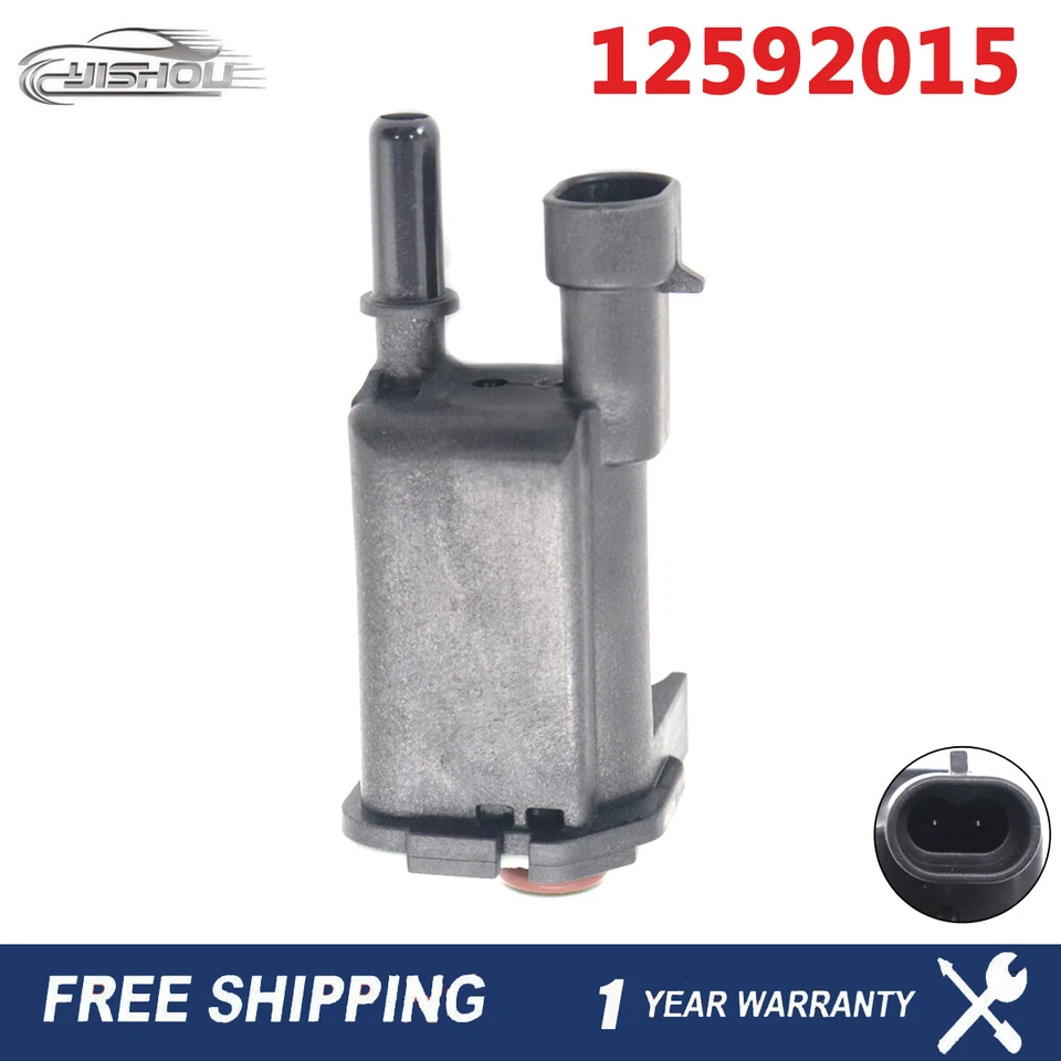12592015 For GMC Chevrolet Buick Black Vapor Canister Purge Valve EVAP Solenoid - Изображение 1 из 4