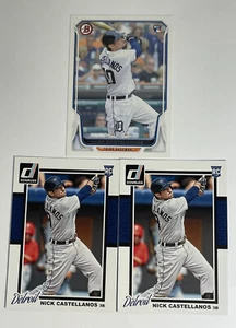 Nick Castellanos RC 3 Lot 2014 Bowman #127, Donruss FREE SHIPPING - Picture 1 of 4