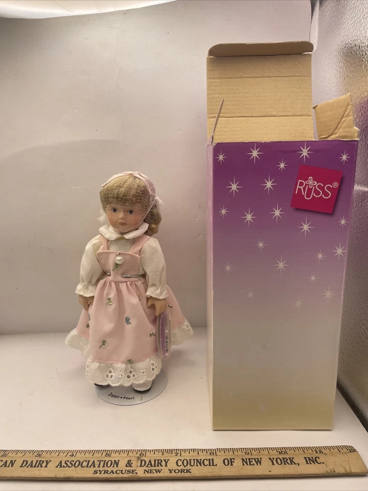 Russ Porcelain Doll of The Month June Pearl Ds1594