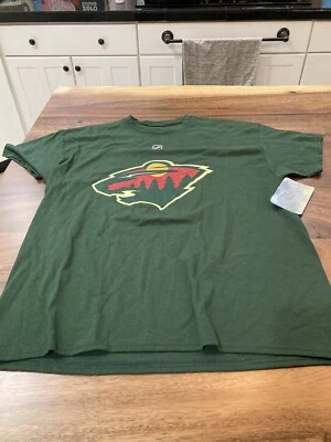NIÑOS NIÑAS JÓVENES NHL MINNESOTA WILD PARISE #11 VERDE Majestuosa Camiseta XL NUEVA Foto 1 de 3