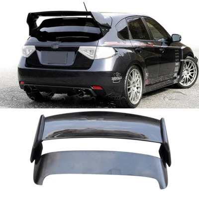 Carbon Fiber + FRP For 2008-2014 Subaru Impreza GRB WRX STI Rear Spoiler Wing - Image 1 of 4