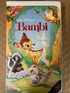 Walt Disney Bambi VHS Video Tape Black Diamond Classic Clamshell Case RARE! - Picture 1 of 4