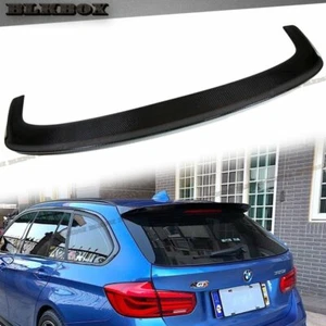 FRP w/ Carbon Fiber 3D Style Roof Spoiler Lip For 13-17 F31 3-Series Touring Use - Picture 1 of 4