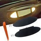 Enhance Your Driving Experience With Black Sunvisor Vanity Mirror Cover (2Pcs)
