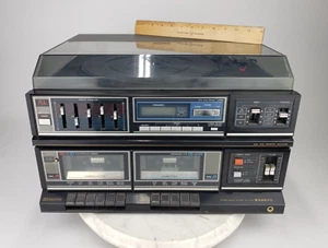 Vintage SANYO GXT-747A Stereoanlage - Phono Plattenspieler Tape Cassette - Bild 1 von 18