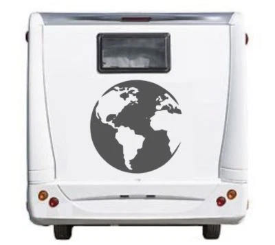 Weltkugel Aufkleber Erde Erdkugel in 20cm, 30cm, 40cm, 55cm für Wohnmobil 43/5/2 - Image 1 of 3