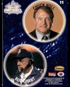 Chuck Noll / Bud Grant 1994 Ted Williams Roger Staubach's NFL #11 POG HOF - Picture 1 of 2