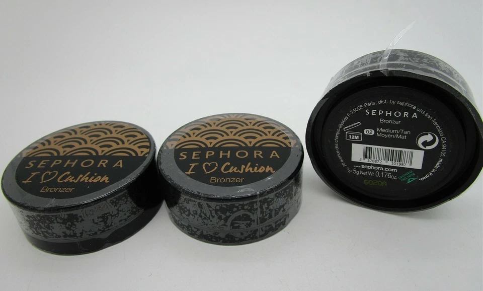 SEPHORA I ❤ Cojín Bronceador 02 MEDIANO/BRONCEADO - Lote de 3 Foto 1 de 1