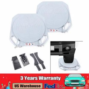 One Pair 5Ton Wheel Alignment Turn Plates Car Truck Front End Wheel Tool Durable - Foto 1 di 14