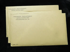 Lot of 3x 1963 United States Mint Silver Proof Sets in SEALED Envelopes - Picture 1 of 3