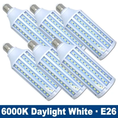LED Corn Light Bulb 6000K Cool Daylight White Super Bright E26 50W 60W 450W Eq. - Image 1 of 4